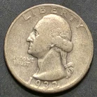 1932-D Denver Mint Washington Quarter 25C Silver Circulated Business Strike