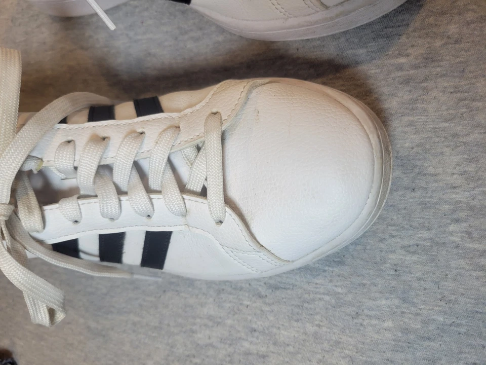 adidas Grand Court Women’s Size 8 White Black Cloudfoam Sneakers F36483 - Image 3 of 4