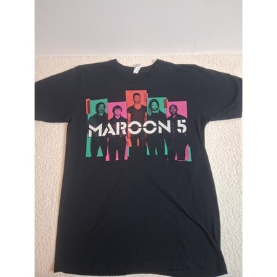 Maroon 5 North America Tour 2013 Concert Graphic T-Shirt Black Mens Small