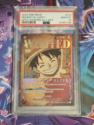 PSA 10 Monkey D Luffy ST01-012 OP03 Wanted Alt Art One Piece Card English