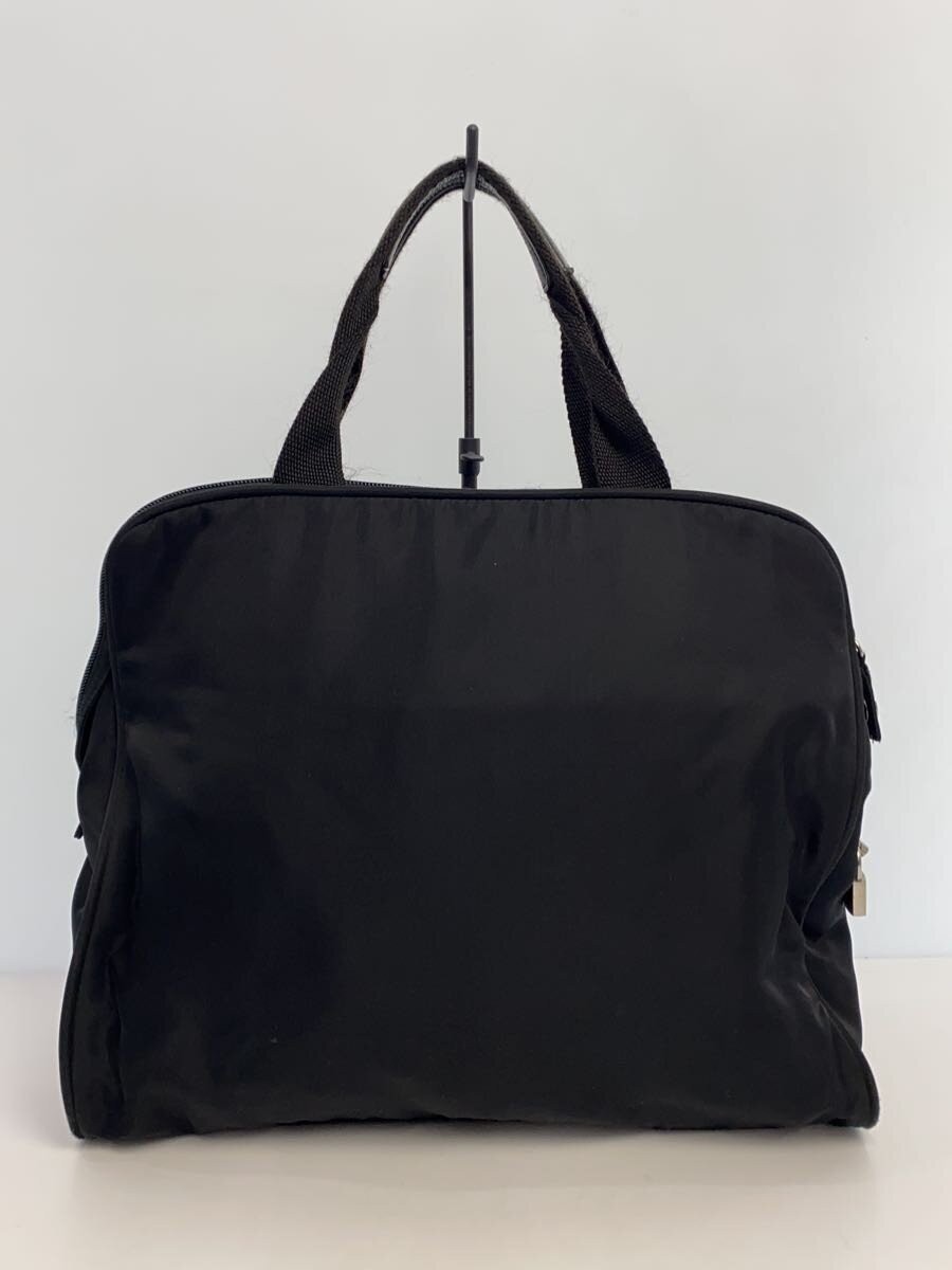 PRADA Briefcase Nylon Black Solid Cadena Corner w… - image 3