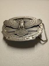 HD Belt Buckle KC Harley Operations Plant 2011 - Pewter Finish