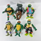 Vintage TMNT Action Figure Lot Playmates 1988-1992 Michelangelo Donatello