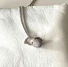 Tamara Comolli - Mikado M Bouquet Ghianda Oro Bianco 18k Catena e Ciondolo Diamanti