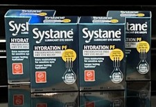 Lot of 4 Systane Lubricant Eye Drops Hydration PF Dry Relief 120 Ct. Exp 12/26 