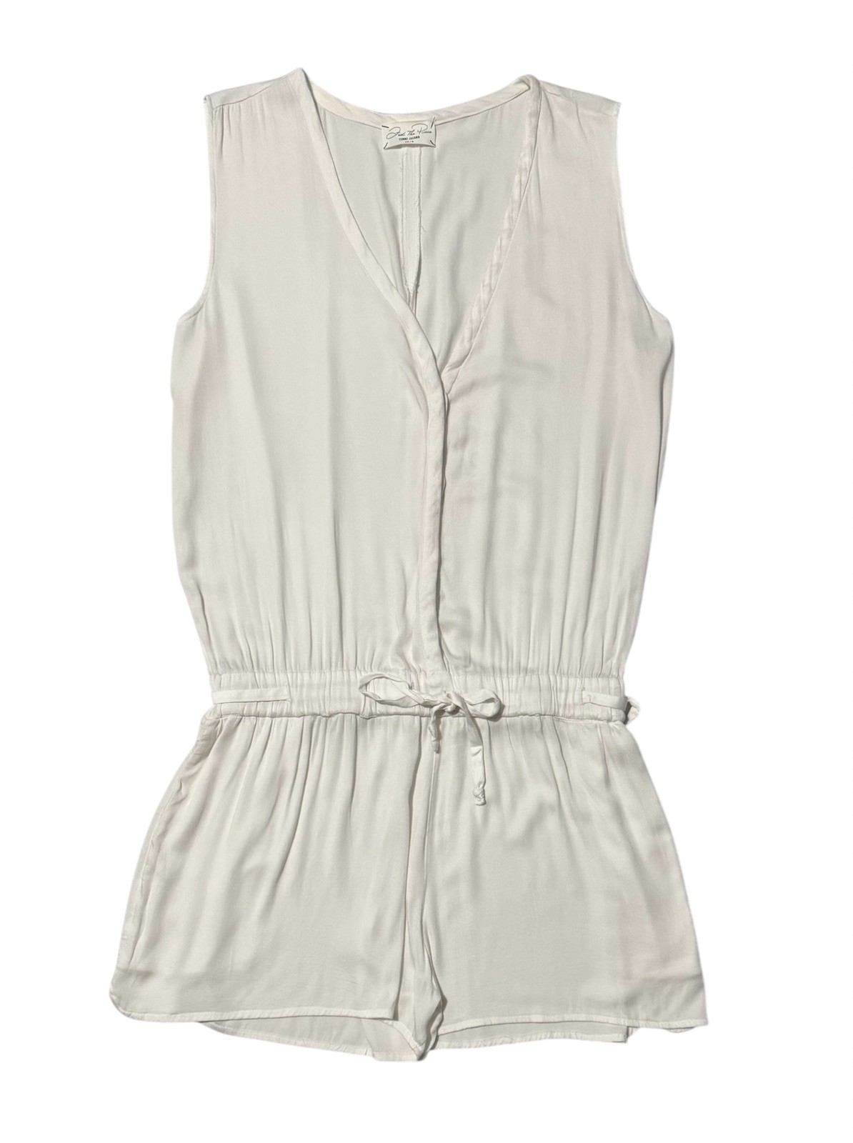 Feel The Piece Terre Jacob Women’s White Sleeveless V-Neck Romper