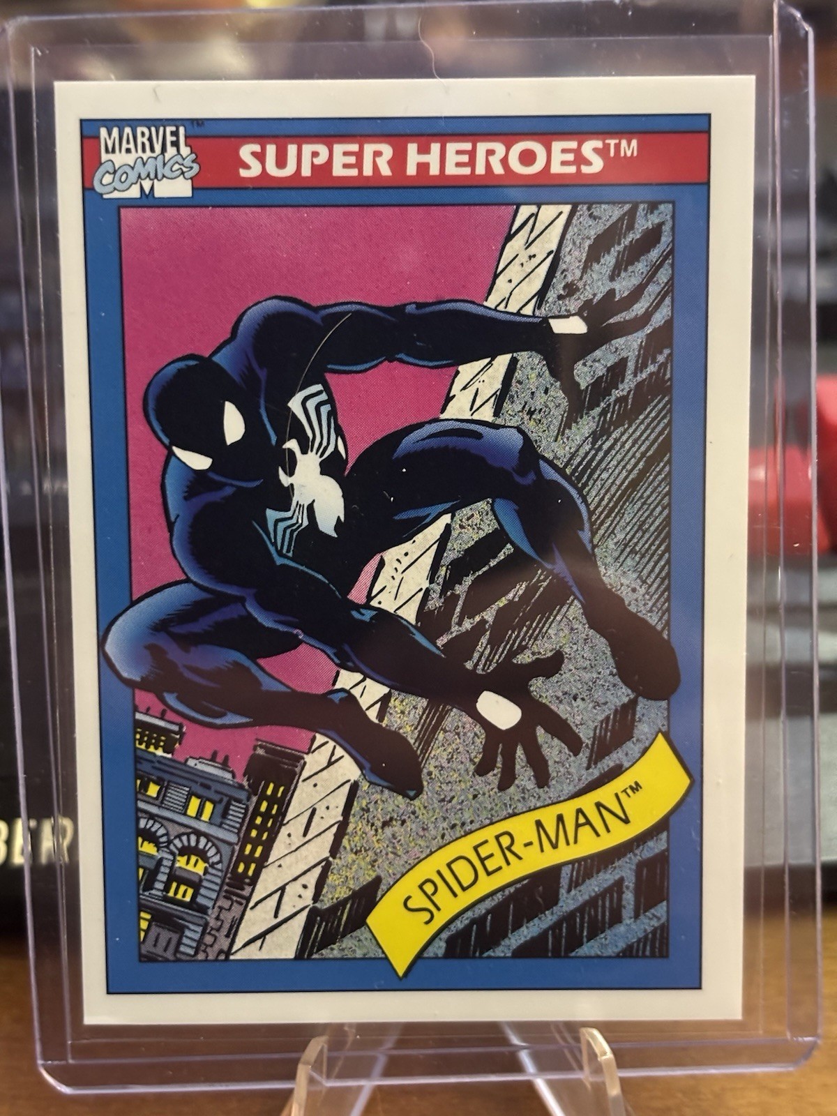 SPIDER-MAN ROOKIE Black Suit 1990 Marvel Universe #2 NMMT L👀K 💎