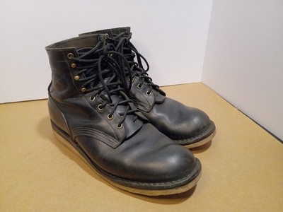 JK Boots US men's 10W - Model 300 - Black w/ white Vibram soles (PNW Size 9EEE)