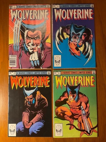 WOLVERINE #1–4 (1982) - NM 9.0/9.2 - MARVEL - Miller/Claremont