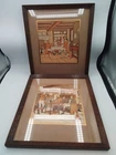 Pair of Vintage Lithograph Prints by Harry Eliott Les Chasseurs. VGC