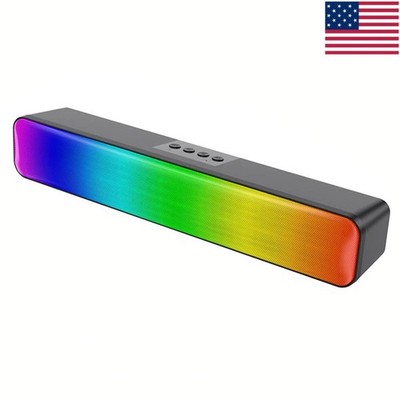 RGB Wireless Speaker Bluetooth-Compatible PC Speaker High Volume for PC Laptop