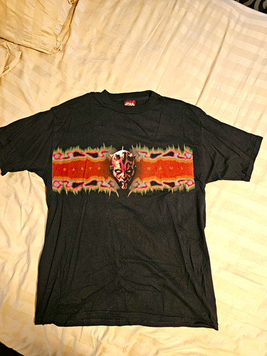 Vintage Star Wars Darth Maul Black T-Shirt L