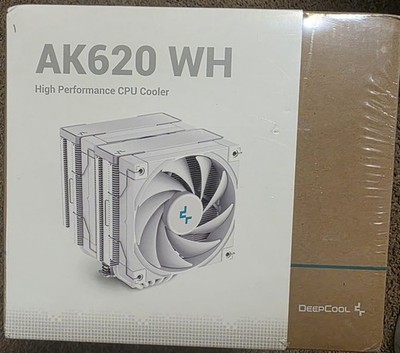 DeepCool AK620 WH Dual-Tower CPU Air Cooler - White (Complete Box New Unopened)