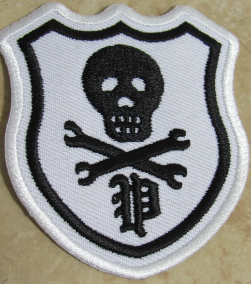 Polo Ralph Lauren Rugby White Skull And Bones Embroidered Iron On Patch! - Image 2 of 4
