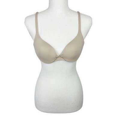Body by Victoria Ipex Women 32B Demi Spandex Nude Beige Wired Lightly Padded Y2K