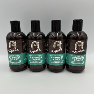 (4) Dr. Squatch Shampoo Cypress Coast Mens Natural 8 oz