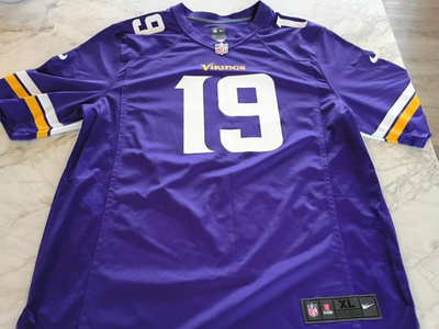 #ad Nike Minnesota Vikings Adam Thielen #19 NFL Jersey Purple White Gold Men#x27;s XL $22.00