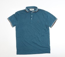 Kenrow Mens Blue XL Classic Cotton Short Sleeve Polo Shirt