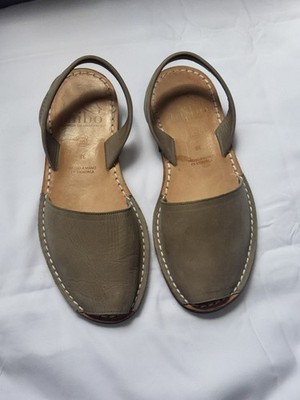 MIBO AVARCAS CLASSICS VISON LEATHER SLINGBACK SANDALS Size 38