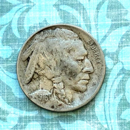 CRISP 1916 "P" Mint buffalo w/ "Extra Fine" details, complete horn!, nice SHEEN