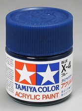 Tamiya Acrylic X-4 Blue 3/4 oz Paint Jar 81004