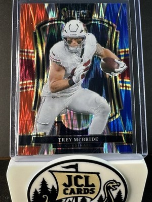 2025 Panini Select - Trey McBride #124 Premier Level Red and Blue