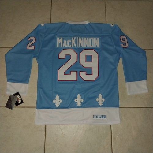 NATHAN MACKINNON QUEBEC NORDIQUES CCM ALT. THROWBACK. SIZE L/50. NWT.