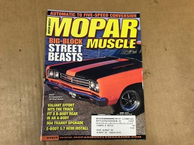 Mopar Muscle Magazine - ''Big-Block Street Beasts'' - April 2004