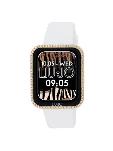 Montre Connectée Liu Jo Luxury Voice Slim - Boîtier Aluminium Noir - Bracelet Acier - Neuf Sous Garantie