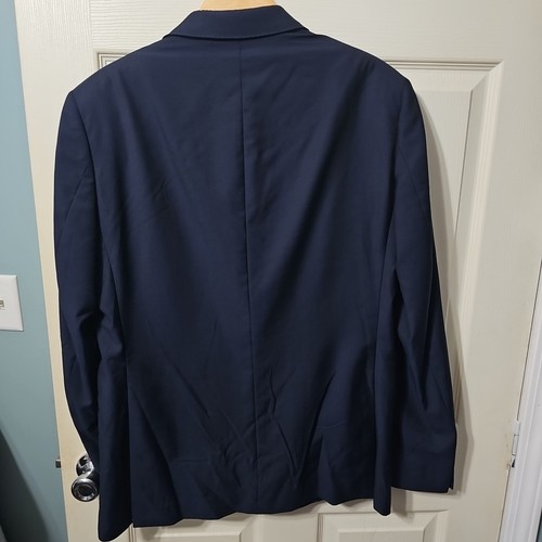 Blazer Ermenegildo Zegna Patrick 100 % lana virgen azul marino 4 Neiman Marcus 52R (42R) - Imagen 4 de 13