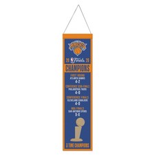 2025 2026 NBA Finals Champions New York Knicks 8 x 32 Wool Banner