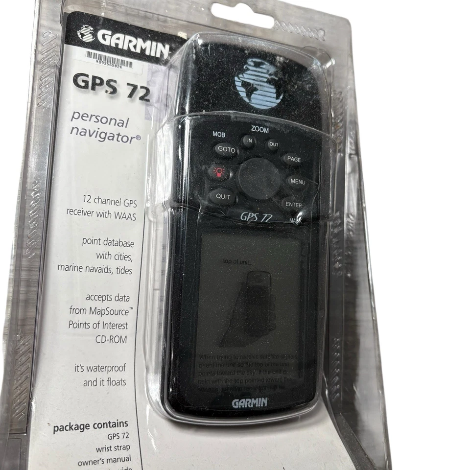 New GARMIN GPS 72 Handheld Personal Navigator Marine Fishing Hiking Hunting - Image 2 of 3
