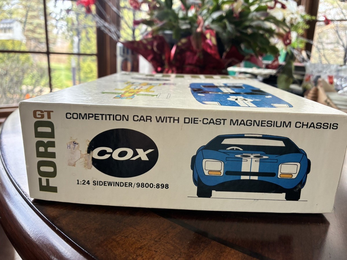 RARE Cox FORD GT 1:24 Slot Car Kit w/ Box-Papers-Decals | eBay