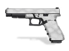 Gen 4 Glock 34 / Glock 35 Decal Grip - Digital Snakeskin white 