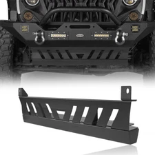 Black Front Skid Plate for Under-engine Protector Fit 2007-2018 Jeep Wrangler JK