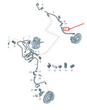 Audi E-Tron Gen Bremsschlauch hinten 4KE611775 NEU ORIGINAL