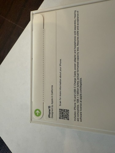 SEALED iPhone 15 128GB Unlocked New with Apple Warranty (NEVER ACTIVATED) - Zdjęcie 7 z 8