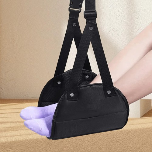 Airplane Footrest w/ Storage Bag Portable Travel Plane Leg Rest Foot Hammock - Picture 3 of 11