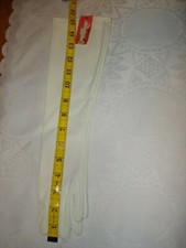 Vintage Collectible Original 60's Crescendoe Long Gloves Color White Size 6.5