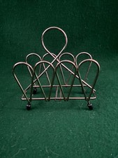 VINTAGE RETRO KITSCH SPUTNIK METAL LETTER RACK STAND