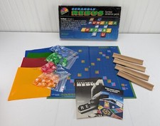 Vintage Scrabble Rebus Board Game Complete Tile Game 1986 Selchow