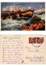 CPA CROATIA DUBROVNIK pogled s mora ispod "Ploca" (570119)