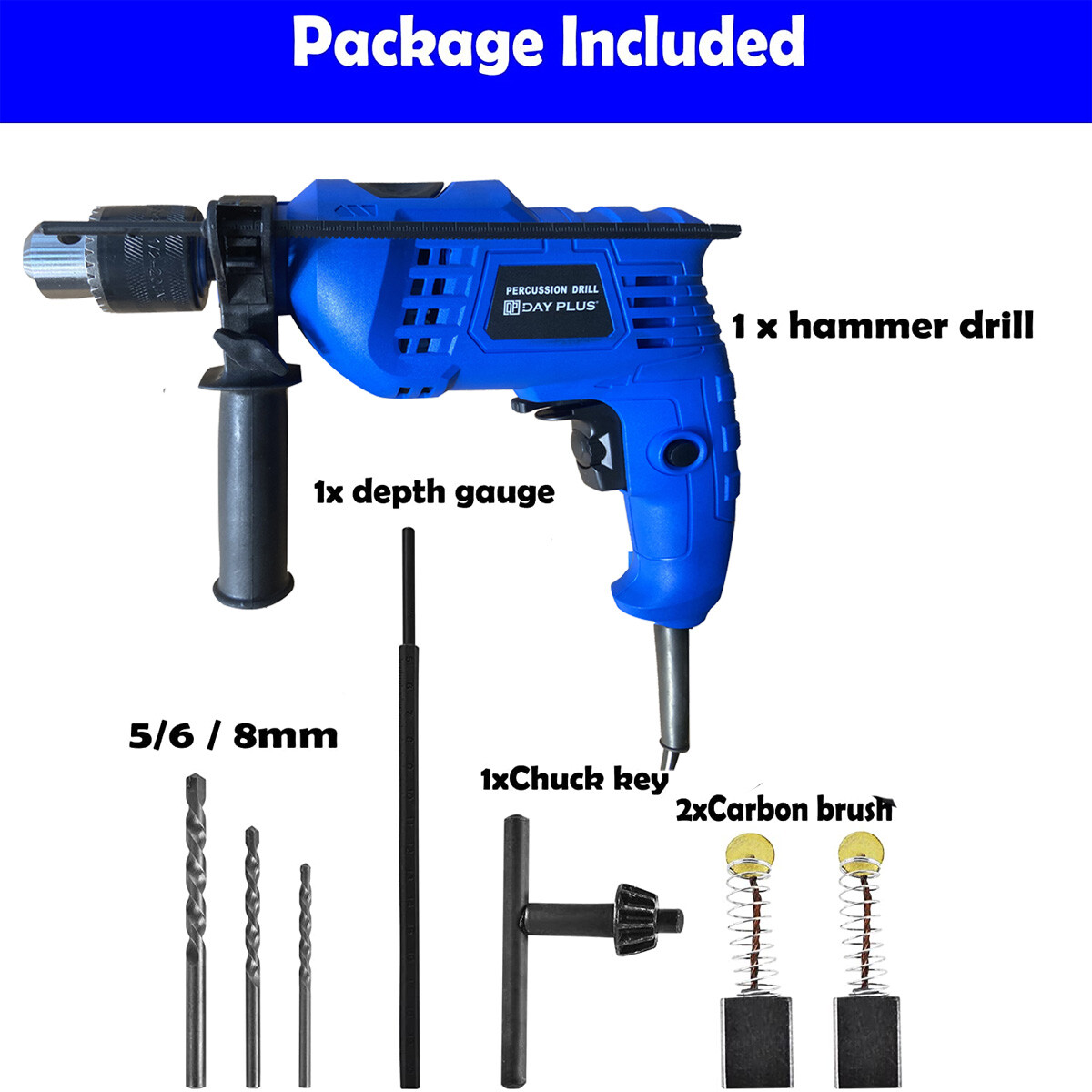 3850W Hammer Drill Heavy Duty Corded Electric Impact Driver with Drill