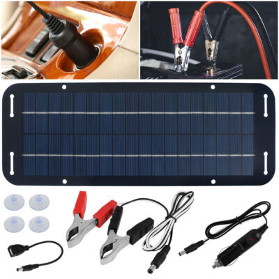 30 Watts Solar Panel Kit 12V Trickle Battery Charger Maintainer Home Camper RV