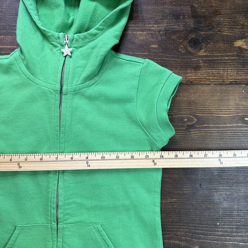 Oilily Girls 128 (8) Green Balloon Armada Summer Embroidered Full Zip Hoodie - Picture 9 of 13