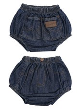Wrangler Jeans Baby Toddler Western Denim Diaper Cover, Sizes 6-24 Months