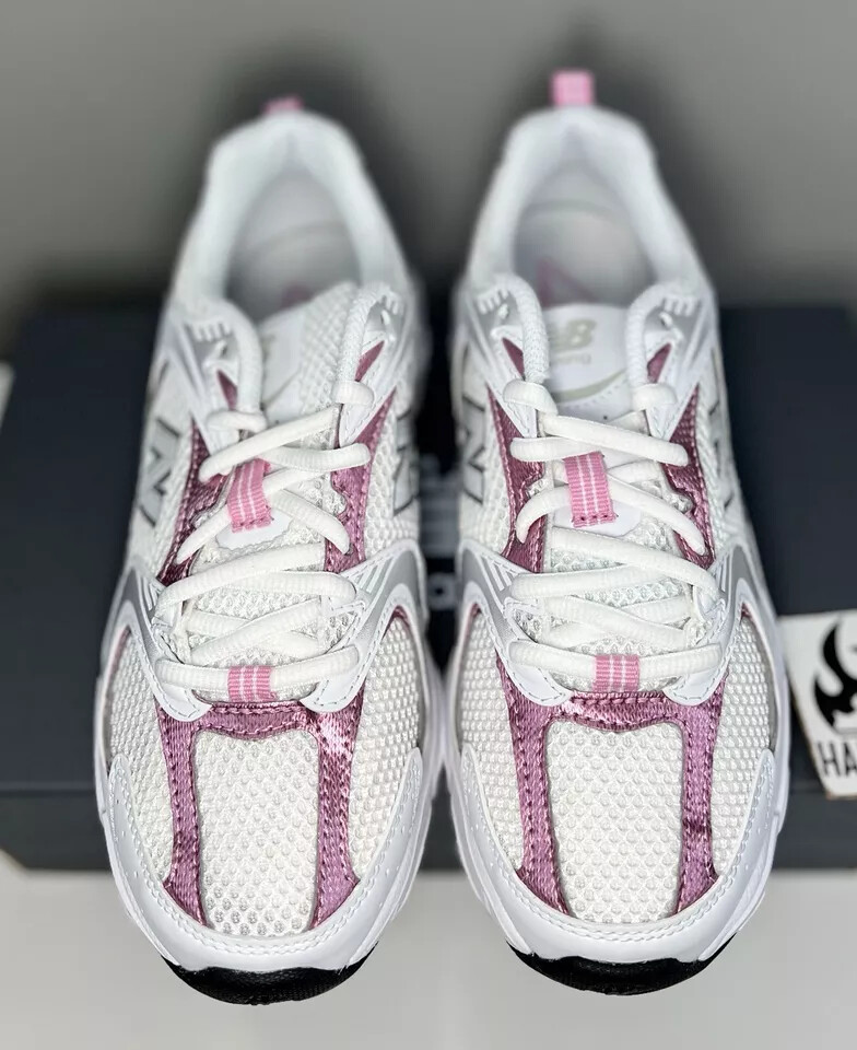 New Balance 530 'White/Pink Sugar/Silver' | Men Sizes 4 - 11