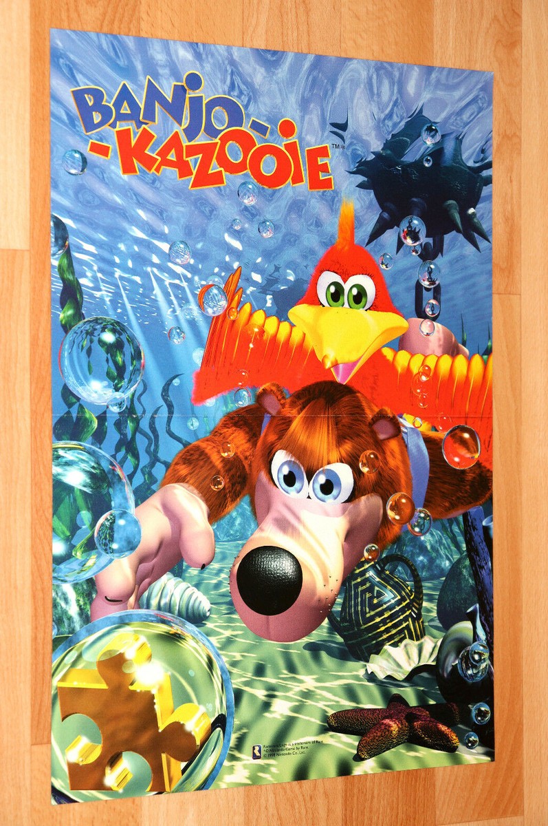 1998 Vintage Banjo-Kazooie Nintendo 64 Game Boy Very Rare