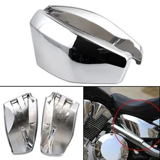 L&R Chrome Battery Side Cover Fit For Honda VTX 1300 R/Retro S/Spoke 2003-2009