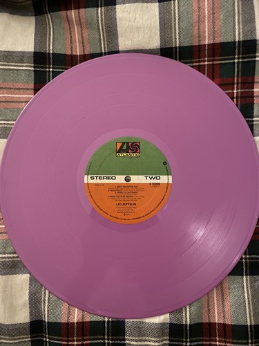 Led Zeppelin 4 IV 1978 LILAC Vinyl LP Rock Rare Plant Page Record Album Music - Picture 10 of 16